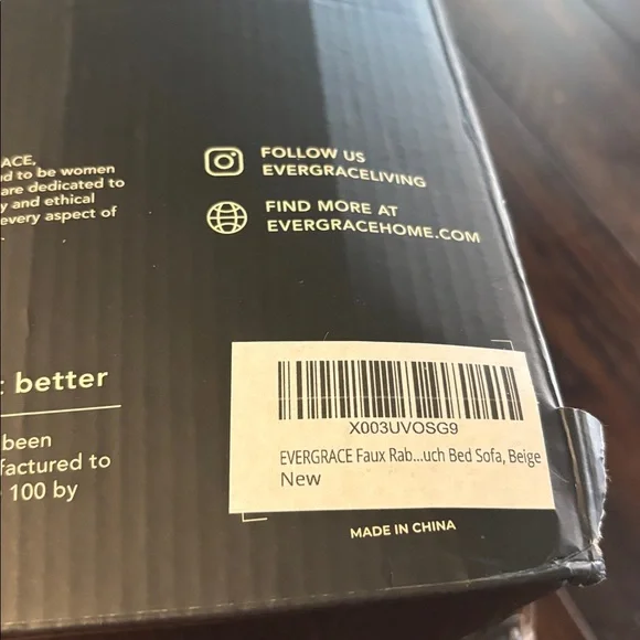 EVERGRACE Faux Rabbit Fur Throw Blanket 60x80 Beige Plush Reversible Velvet - Picture 15 of 15